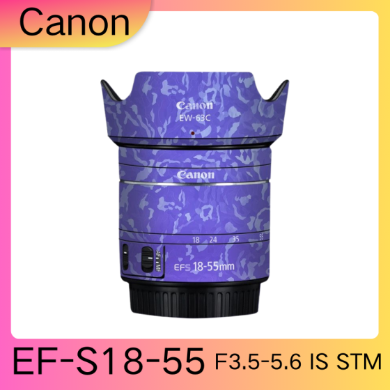 Lentes Canon EFS18-55F3.5-5.6 IS STM  - Pele câmera, adesivo câmera - com alta resistência a arranhões, à prova d'água e com design elegante.